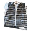 2026 Trendy National Tide Brand Striped Knit Sweater Hoodie for Couples