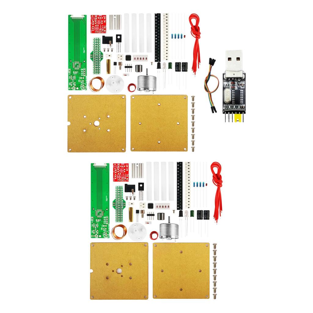 Soldering Practice Board Kit Cross Rotating LED Display Fun for Student Gift