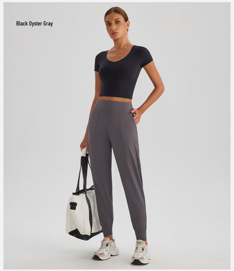 High Waist Quick Dry Autumn-Winter Yoga Joggers - Plus Size, Breathable, Butt Lifting Sportswear.