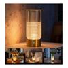 Stylish Indirect Lighting Table Lamp LED Tabletop Bedside Light 3 Levels Color Adjustment Stepless Dimming Rechargeable Touch Sensor Night Light