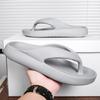 Zapatillas de playa tipo chancla con plataforma gruesa para hombre, que aumentan la altura, antideslizantes y resistentes al desgaste, en un elegante color liso