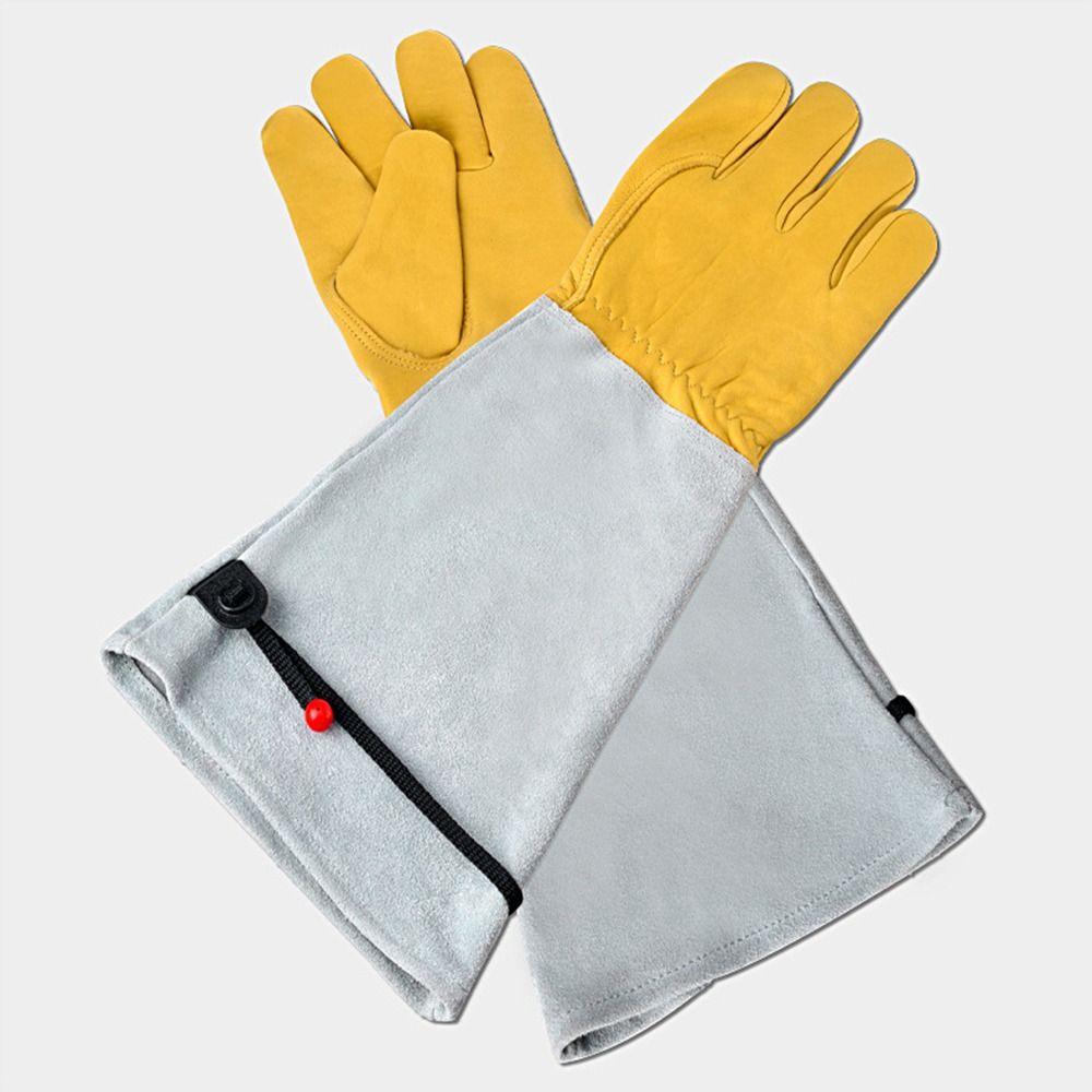 Breathable Thorn Proof Gardening Gloves Long-sleeved Rose Pruning Gloves Work Gloves Men Women