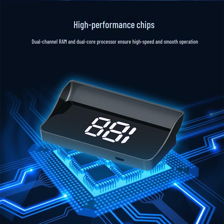 Universal Car HUD HD Projector: Multifunctional BeiDou GPS Speed Display