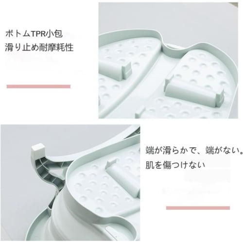 Folding Foot Bath Bucket, Compact Storage, Space-Saving, Lightweight, Portable, Perfect for Home Use, Keeps Feet Warm (Light Green)