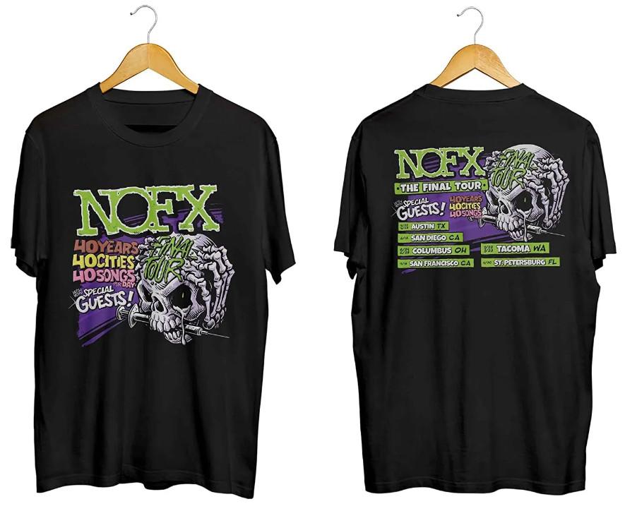 Vintage Nofx Shirt Final Tour Shirt Tour 2023 Tour Unisex T-Shirt XL