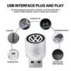 New Car USB LED Portable Light Plug Play Ambient Light Decor Atmosphere Lamps For Volkswagen CC R-Line GTI T5 Golf T-ROC R