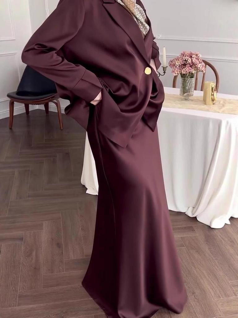 Elegant & Noble Long Sleeve Dress Set for Women - Autumn 2025 Collection