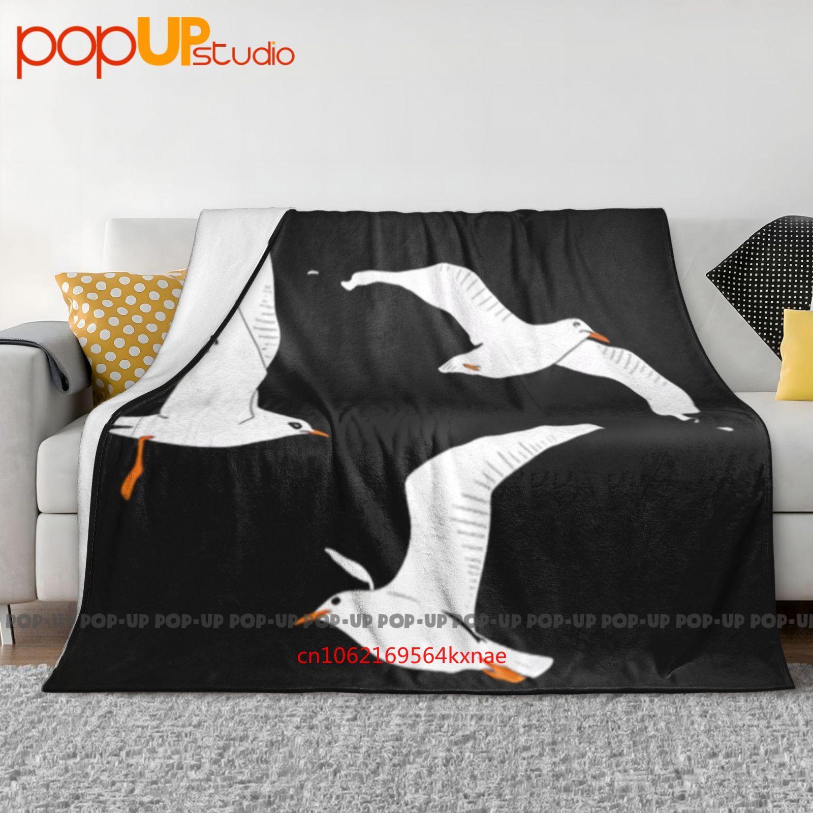 

Seagulls Gathering At The Cricket Ultra-Soft Blanket Quilt Winter Sofa Cover Bed Covers 30x40in
