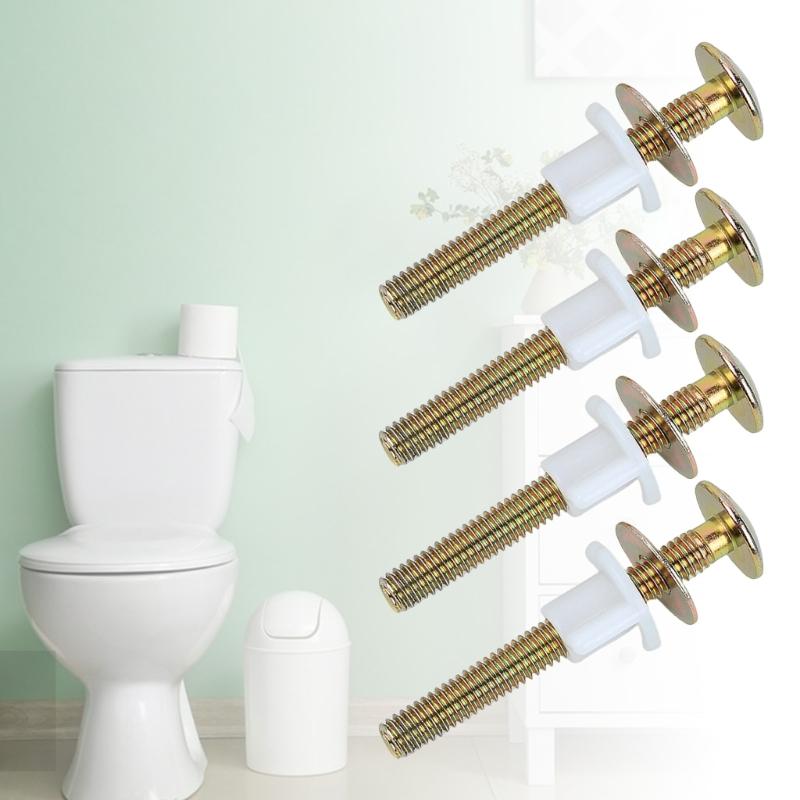 Sada 4 robustních šroubů a matic pro WC sedátko Příslušenství Pohodlné pro snadnou instalaci a prevenci úniků