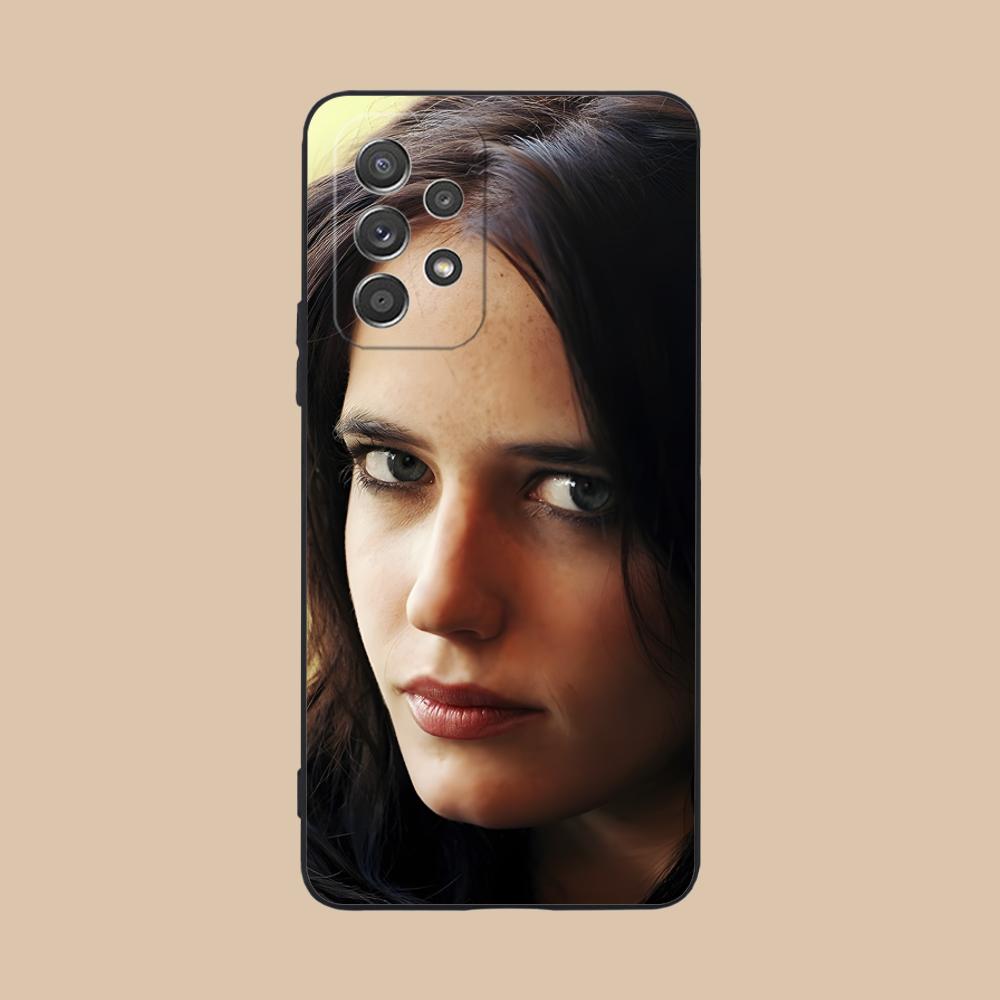 Eva Green Matte TPU Mobile Phone Case for Samsung Galaxy A56 55 54 53 52 51 36 35 34 23 16 15 5G Colorful Cover