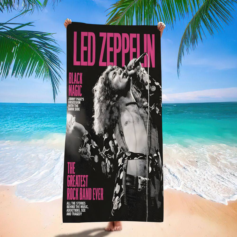 Band L-Led Z-Zeppelin Große Mikrofaser Strandtücher Schnelltrocknendes Handtuch Sand Strandtücher Poolhandtuch für Reisen Schwimmbad Yoga