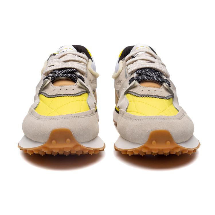 Li Ning Dämpfung Rutschfest Abriebfest Leicht Niedrig geschnitten Laufschuhe Damen Dunkelgelb AGCP382-3
