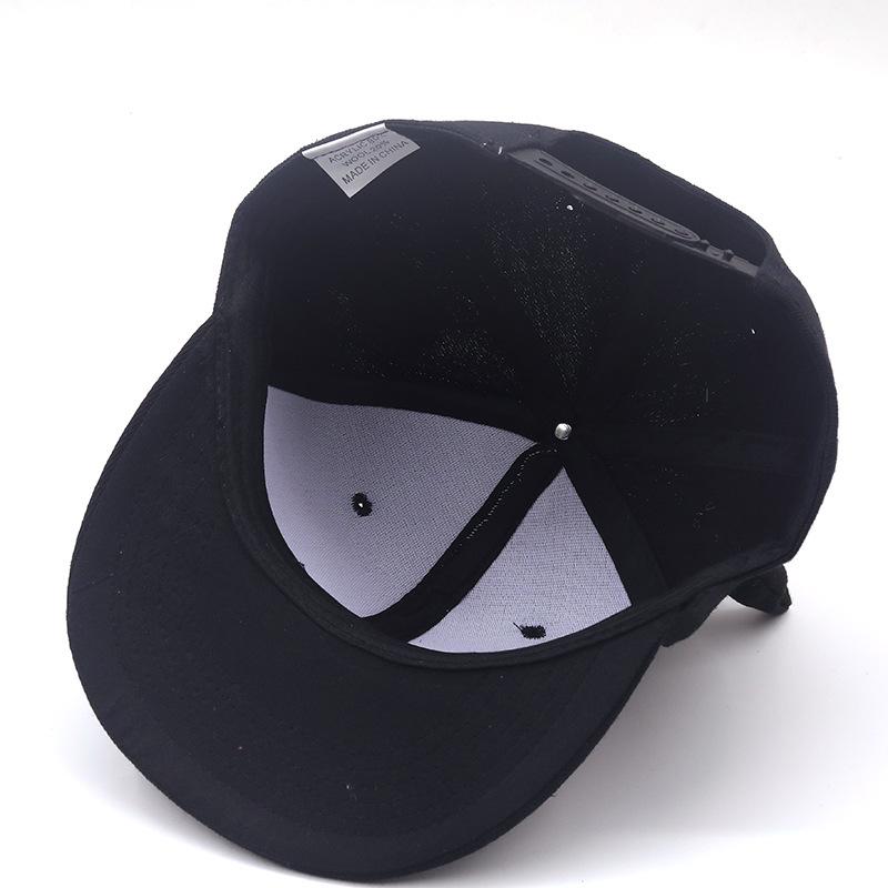 Li Chen Big Black Cow Horn Parent-child Hip-hop Hat Spring and Summer Boys and Girls Children Sun Protection Flat Edge Baseball Hat