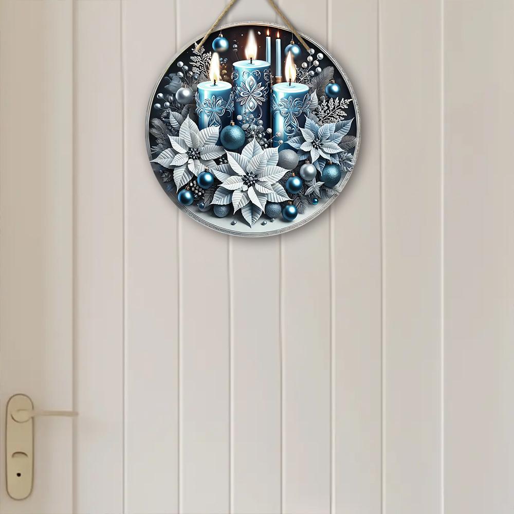 Christmas Wooden Sign - Navidad Plaque for Front Door, Wall Hanging Decor - Ideal Christmas Decoration