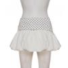 French Sweet & Spicy Polka Dot High-Waisted Tulip Hem Skirt