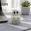 Cute Ghost Figurines for Home Decor Halloween Mini Reading Book Ornament, 3D Printed Little Minimalist Figurine, Durable PLA Creative Statues