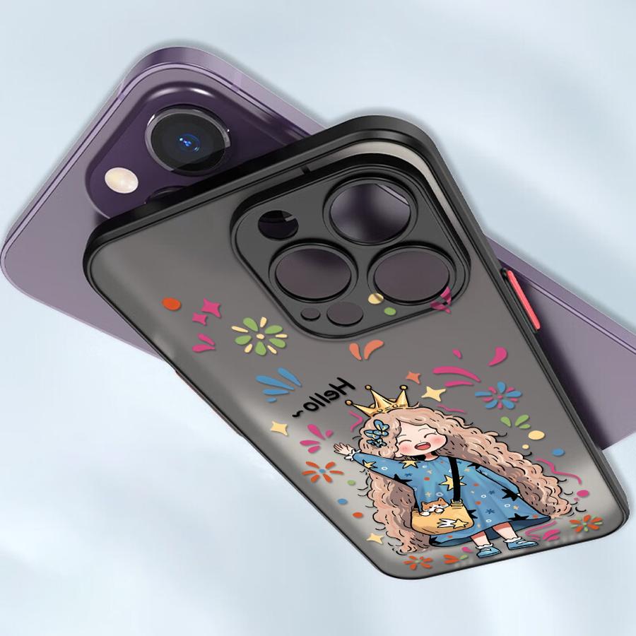 Case for iPhone 17 Pro Max 14 11 12 15 13 Mini 16 Plus XS XR Air 7 8 SE Funda Back Phone Cover Cute Cartoon Character