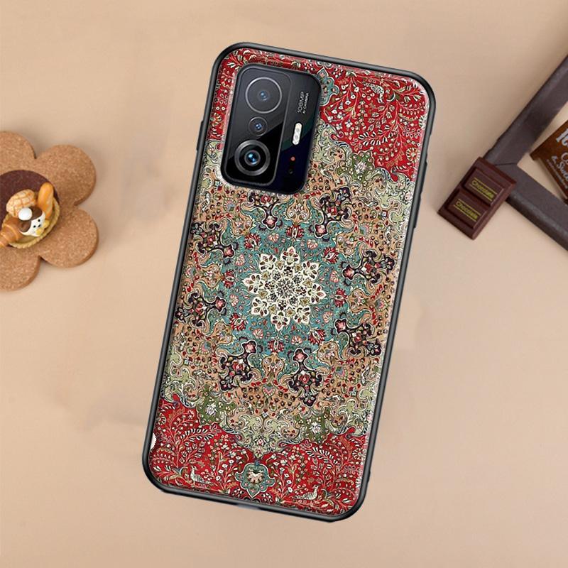 Persian Carpet Floral Pattern Case For Xiaomi 14T 11T 12T 13T Pro 13 14 Ultra POCO X7 Pro X3 X5 F3 F5 F6 M6 X6 Pro Cover