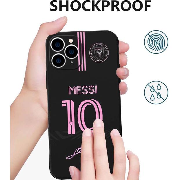 Nikitea ZERMU for iPhone 15 Pro Max Case, Lione%l Mess%i Super Soccer Star Miam%i #10 Fashion Full Protection Soft Silicone TPU Shock Absorption