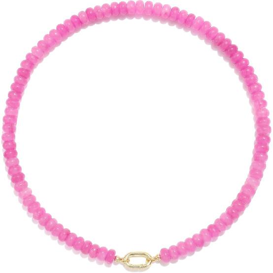 Beaded Gemstone Necklaces for Women Bohemian Colored Choker Natural Stone Bead Summer Beach Handmade Jewelry Necklace