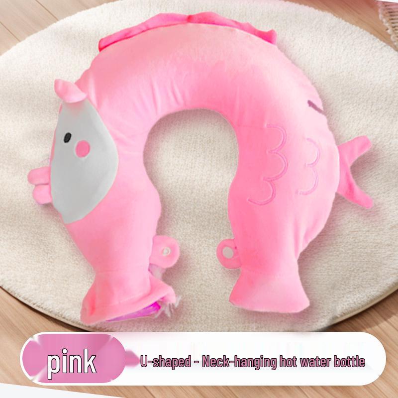 U-Shaped Neck & Shoulder Hot Water Bottle: Cervical Spine Heat Therapy & Shoulder Protector