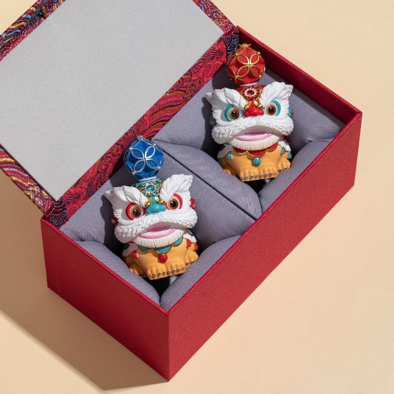 BEPAN Creative Lion Dance Cultural Gift Set Chinese Style Souvenirs Business Client Gifts Birthday Presents Home Decor