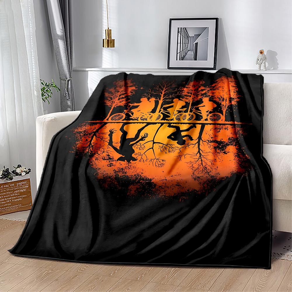 Stranger Things Mashup Suitable Blanket for Offices, Travel, Living Rooms Also a Good Gift for Friends and Family Suitable for All Seasons.