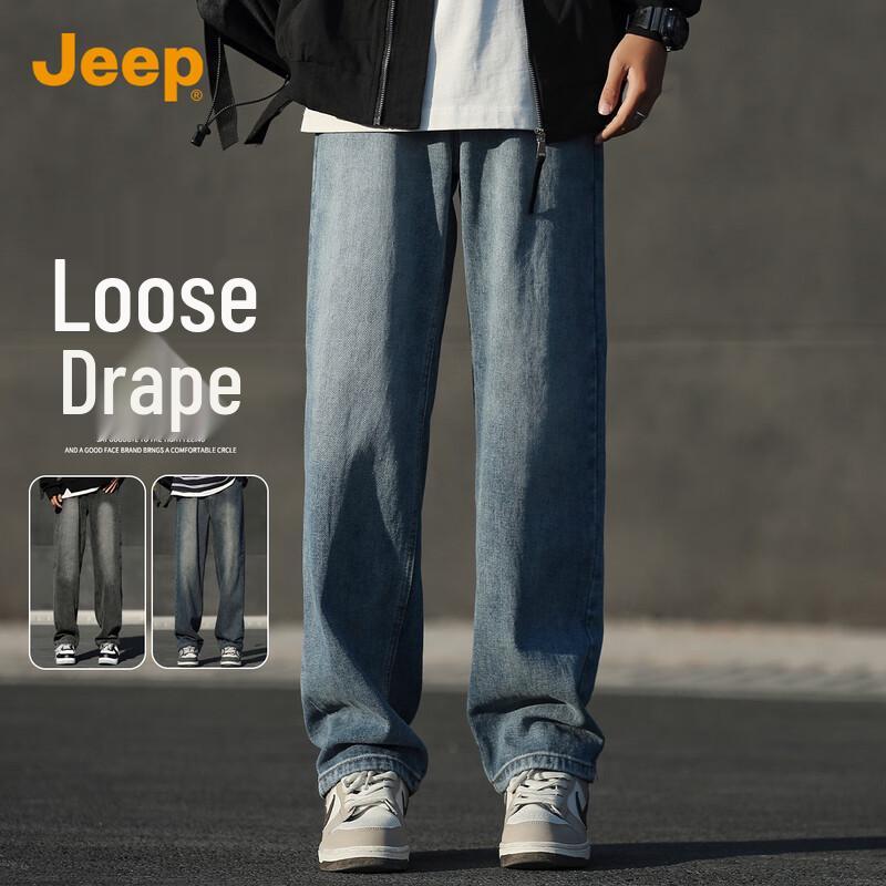 

Jeep Мужские ретро джинсы свободного кроя с прямыми штанинами S