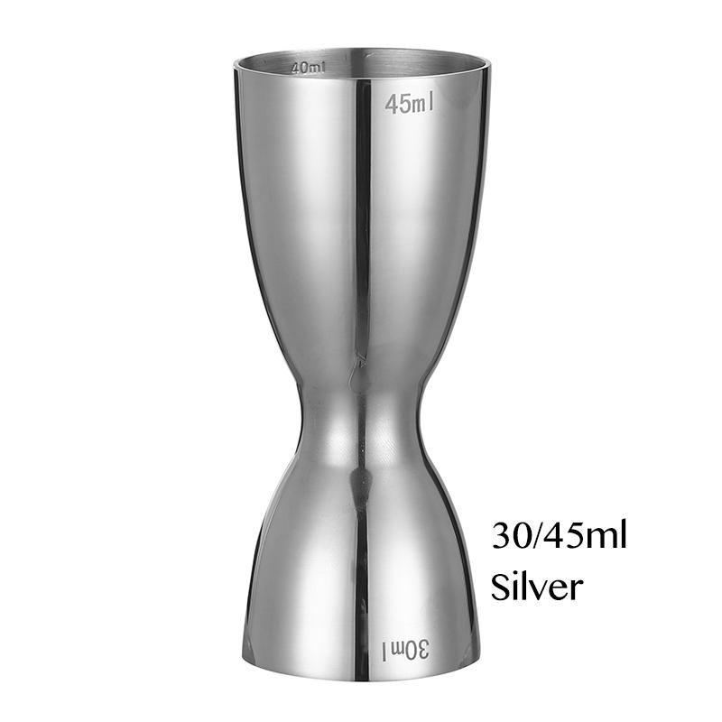 30мл 45мл коктейльный джиггер бар мерный джиггер нержавеющая сталь