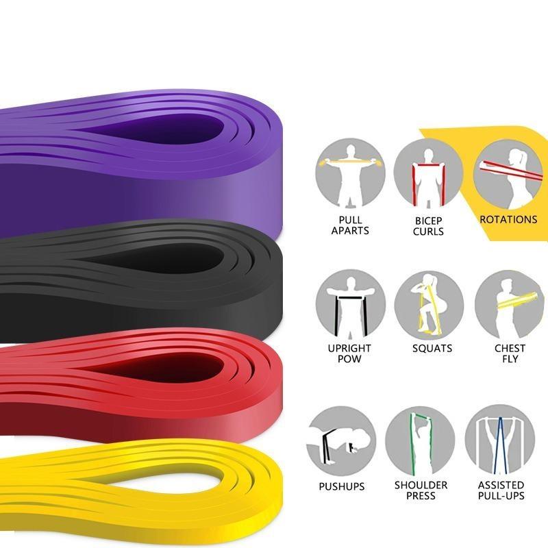 TPE Resistance Band Yoga Elastic Band Pull Up Assist Band Strength Training Tension Band Pilates Fitness Equipment
