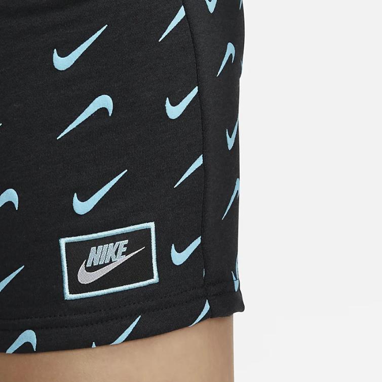Nike Logo All Over Print Comfortable Casual Skirt Women Skirts Black DD5072-010