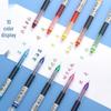 12-Color Quick-Drying Large Capacity Rollerball Pens, 0.5mm Ink, Cute Multi-Color Set