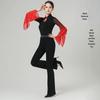 Women's Elegant Bell Sleeve Dancewear Set for Classical Dance, Etiquette, and Fashion Shows