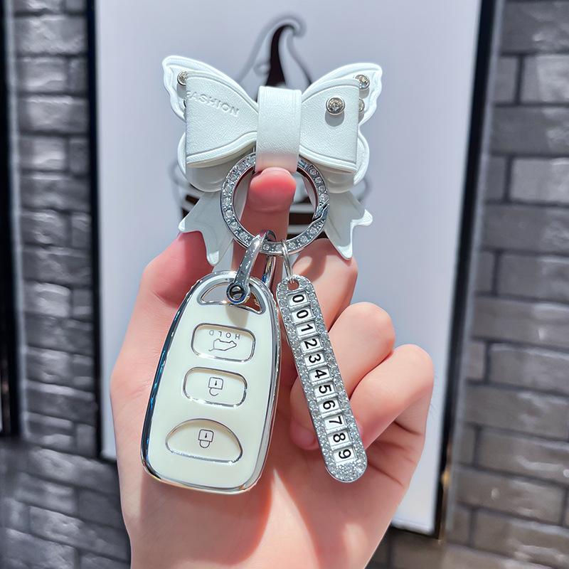 Tpu Car Remote Key Case Cover Protect Shell Fob For Hyundai Kia Elantra Sonata Accent Tucson Avante Santa Fe Carens Magentis