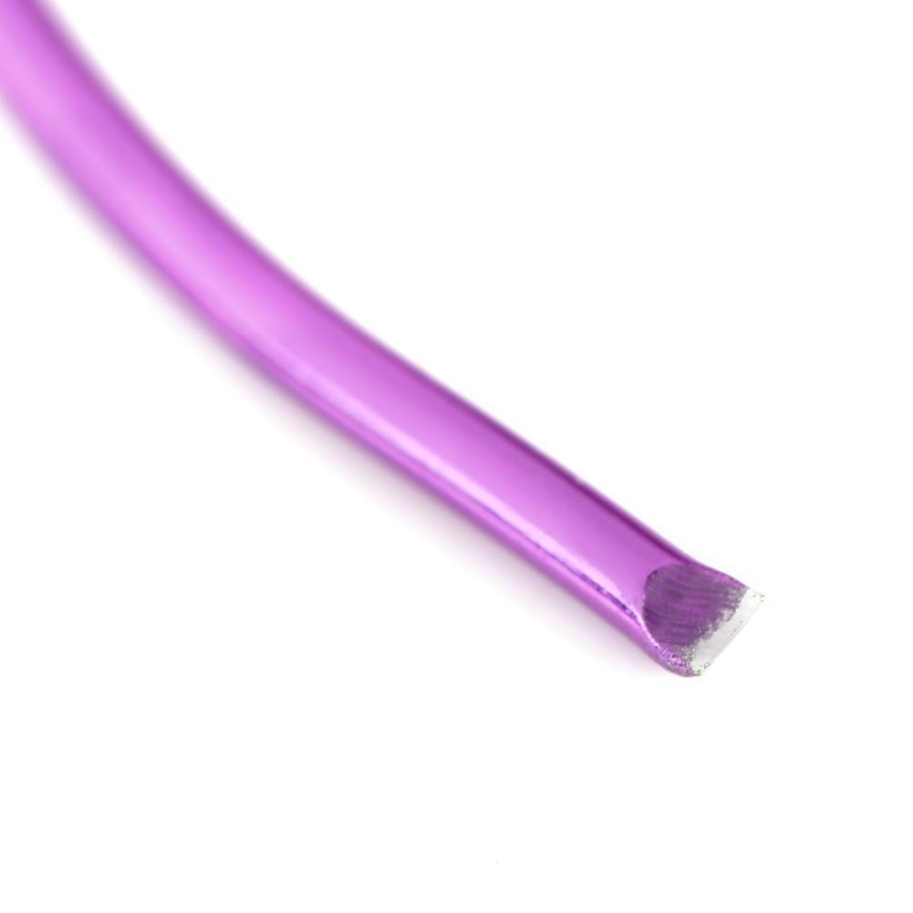 5 Meters / Roll 2mm Round Oxidation Aluminium Wire DIY Accessories For Crafts Making (purple)