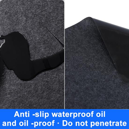 Outdoor Storage Shed Floor Mat Waterproof Felt Mat Non-Slip Shed Flooring Mat for Patio Furniture Carport Flooring Protects from Oil Dust Wear