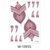 Lace Fake Tattoo Temporary Tattoo Red Mehndi Stickers Body Art Sticker  Girls