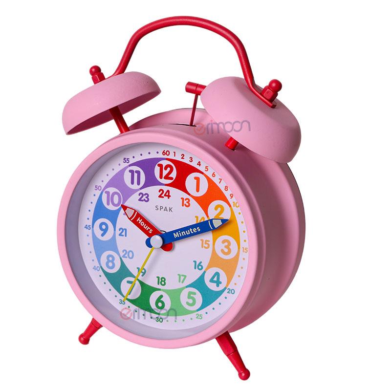 Rainbow Cartoon Nightlight Alarm Clock for Kids - Perfect for Study Desks and Bedrooms