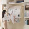 Big Capacity Cartoon Print Pattern Clothes Dust Cover Wardrobe Moisture-proof Storage Cover Frosted Translucent Dust Cover Cloth