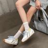 Leisure Sports Women's Spring and Summer New Leather Breathable Color Matching Light and Comfortable Little White Shoes