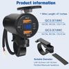 Motorcycle USB Fast Charger Waterproof Type C Port Socket Connector with Voltmeter Digital Charge 12V Power Adapter