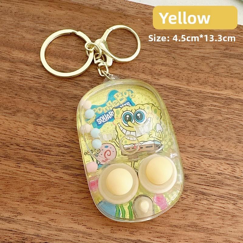 Spongebob Patrick Star Print Handheld Water Ring Toss Game Console Pendant For Kids And Family Fun