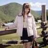 Xiangying Women's Light Down Jacket with Fur Collar