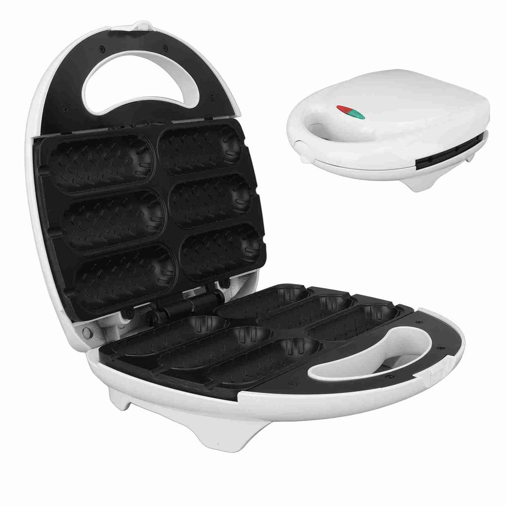750W Waffle Corn Dog Maker Non Stick Corn Dog Machine Makes 6 Mini Corn Dogs At Once AU Plug