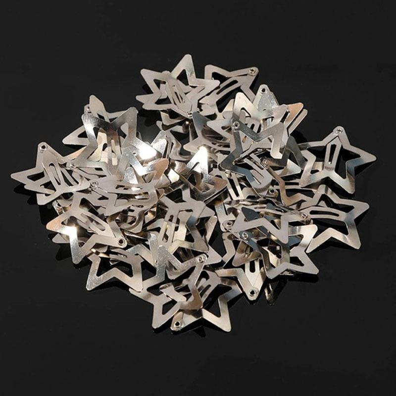 20pcs Pentagram Bb Hair Clip, Sweet And Cool Spicy Girl Bangs Clip, Star Hair Clip, Hair Accessory Side Edge Clip