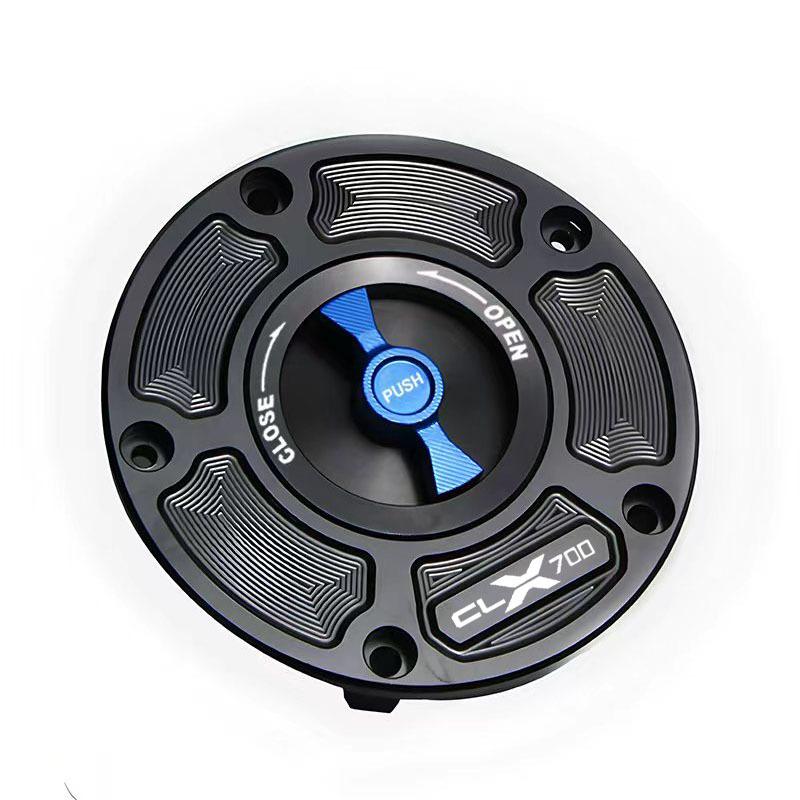 CNC Motorcycle Fuel Gas Tank Cap Cover Fuel Filler Keyless Cover Protections For CLX 250 700 CLX 250CL-X 700CL-X ALL Years