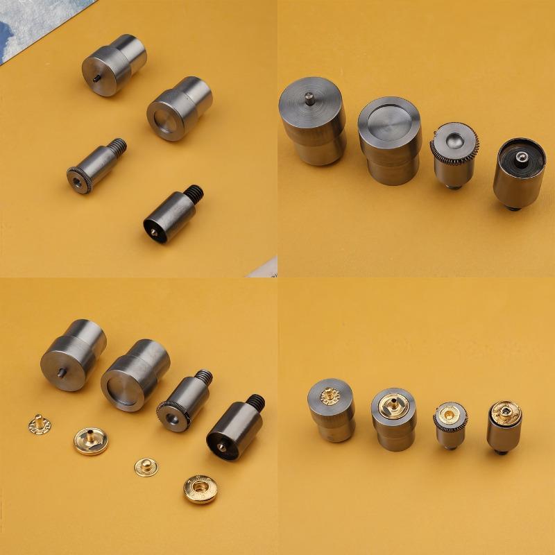 15mm diameter Hand Press Mold (excluding machine) - Metal Button Fastener for Faux Leather Crafts - M8 Thread - DIY Craft Accessories