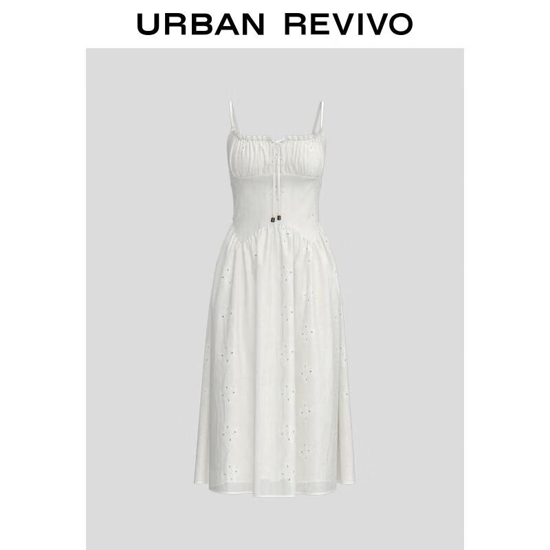 

Женский богемный вышитый А-силуэтный топ-платье на бретелях UR S