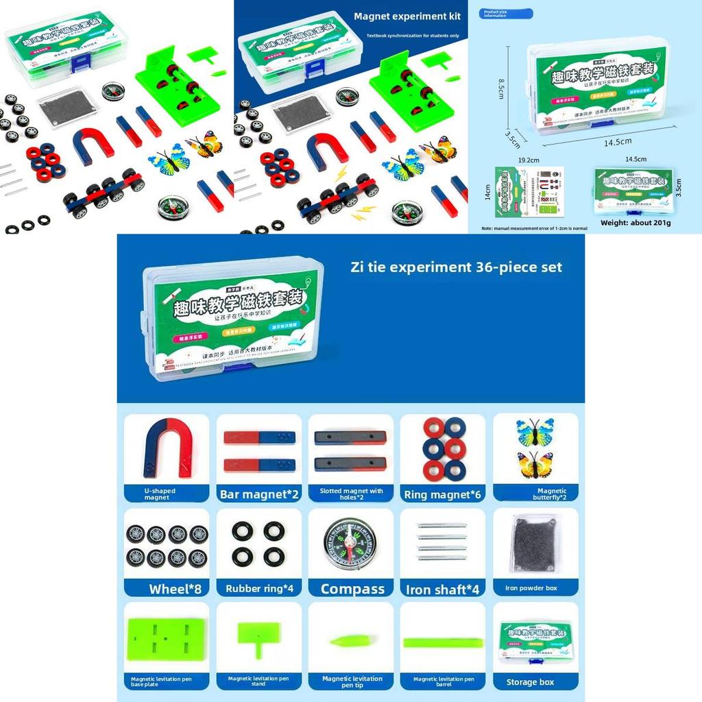 Diy Magnet Science Kit For Kids Physics Learning Fun Educational Toy Material Pack