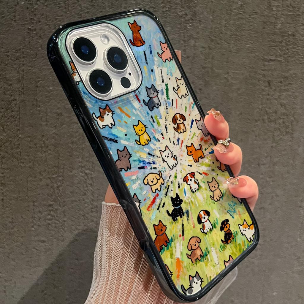 Grass puppy for apple 17promax phone case new acrylic cartoon cute drop resistant
